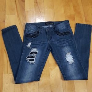 🖤 Black stones design Jeans 🖤